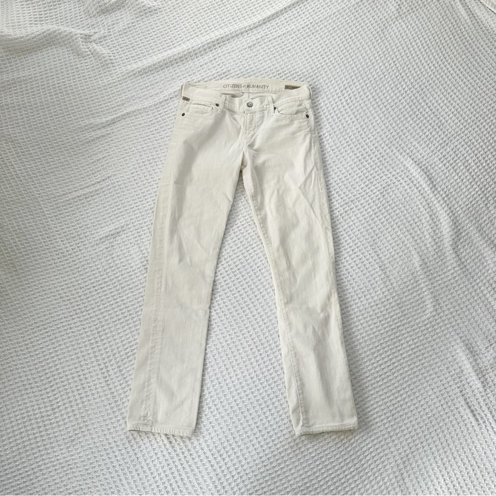 Citizens of Humanity Vintage White Jean Straight Leg Pant Size 27